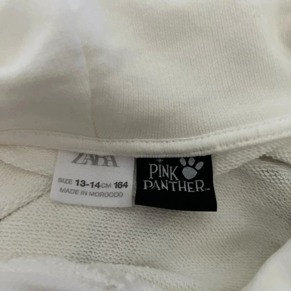Pink Panther Zara Hoodie Sweatshirt Girls Youth | Size  13-14 - Picture 7 of 7